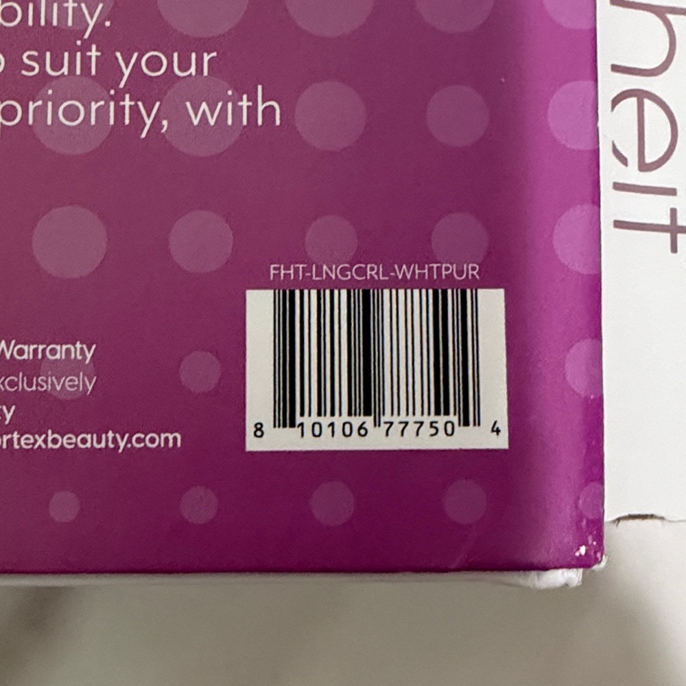 1.25" Extra Long Fahrenheit Curling Wand in Light Purple - Picture 8 of 8